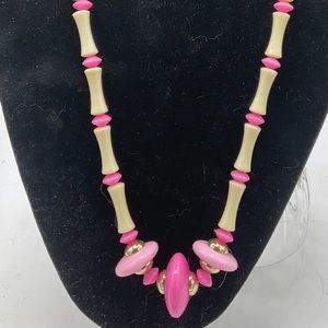 “MCM PINK BEADED VINTAGE NECKLACE” Costume Jewelry.